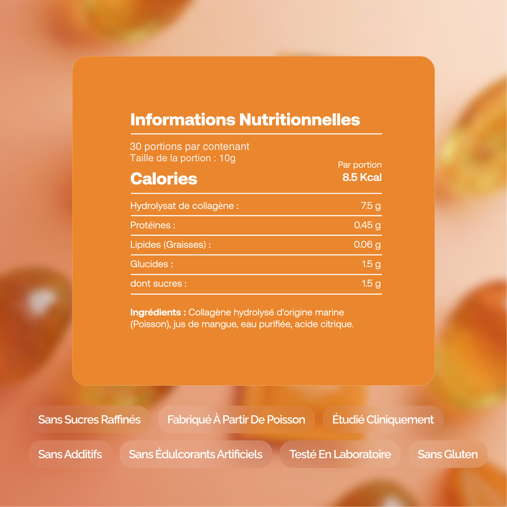 Gelée au collagène bioactif