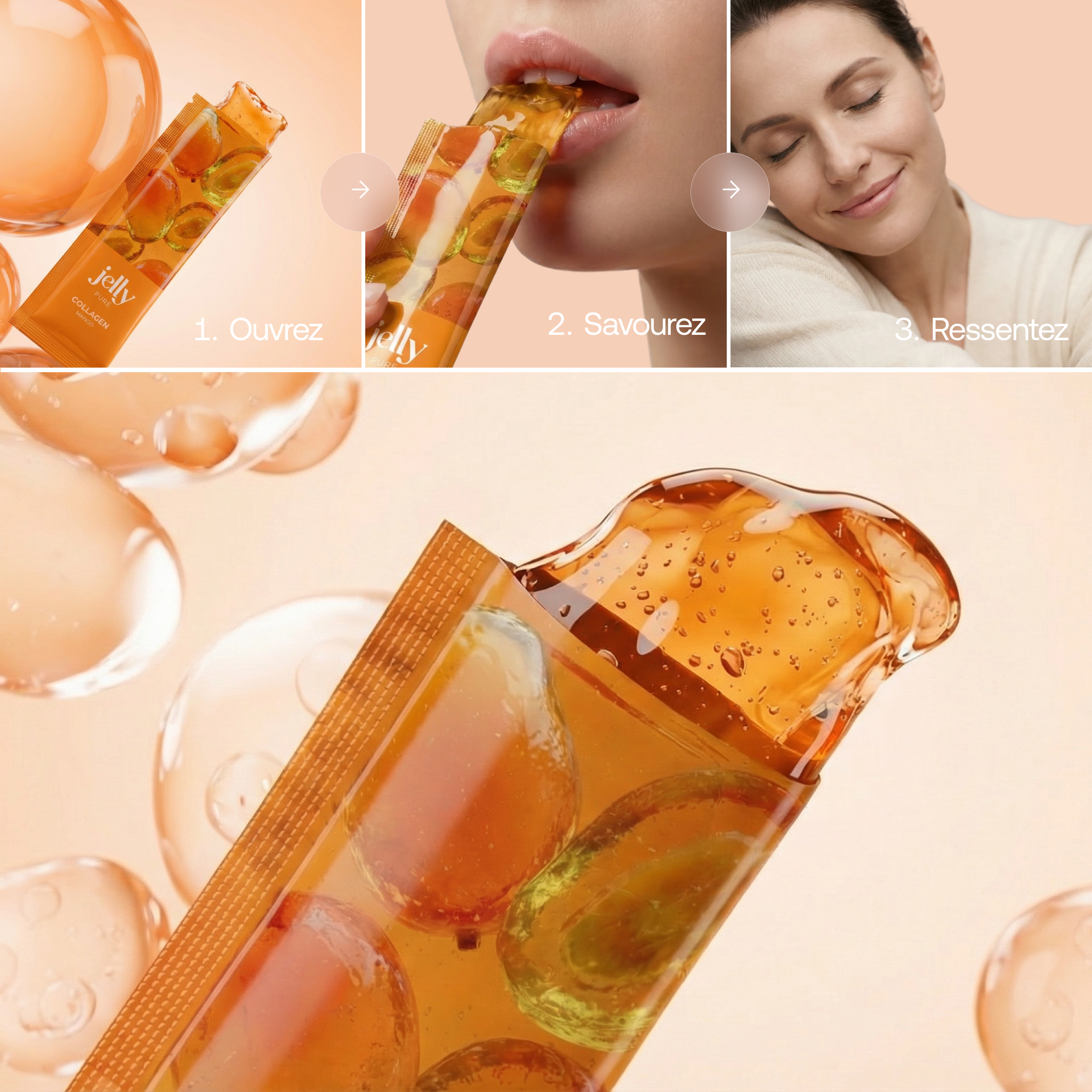 Gelée au collagène bioactif